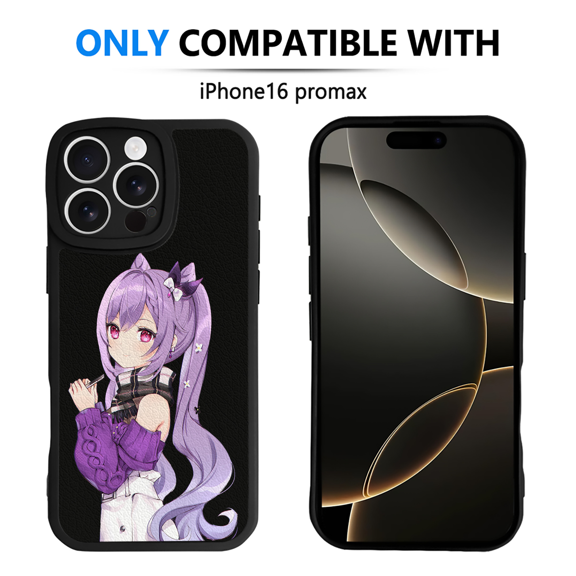 げんし神 刻晴 こくせい genshin Kokusei 【iPhone 16シリーズ対応】シリコンスマホケース（レザー調） 材質：シリコン